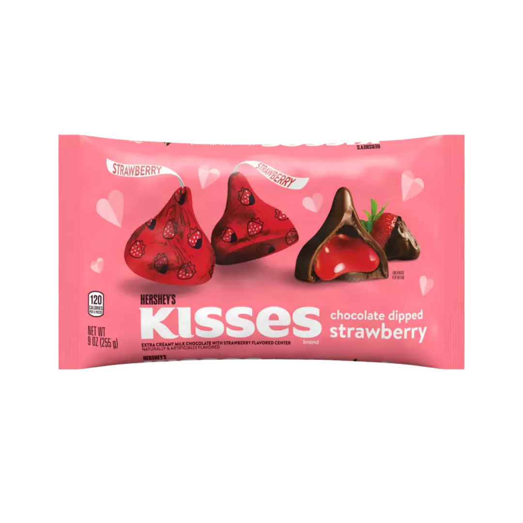 Hershey's Kisses Chocolate Dipped Strawberry Flavor (9oz)
