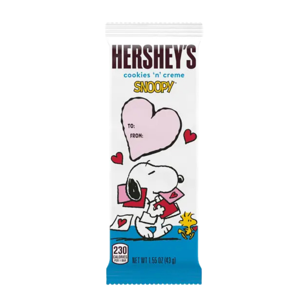 Hershey's Cookies 'n' Creme Snoopy Valentine Candy Bar (1.55oz)