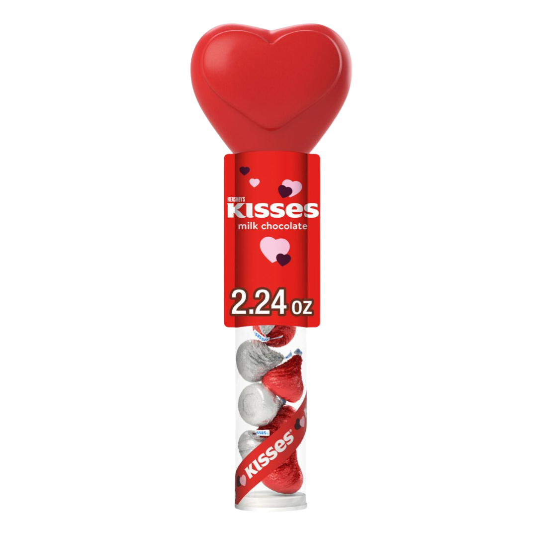 Hershey's Kisses Milk Chocolate Valentine Heart Cane (2.24oz)