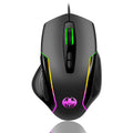 Wired optical gaming mouse with seven key macro light emitting breathing light