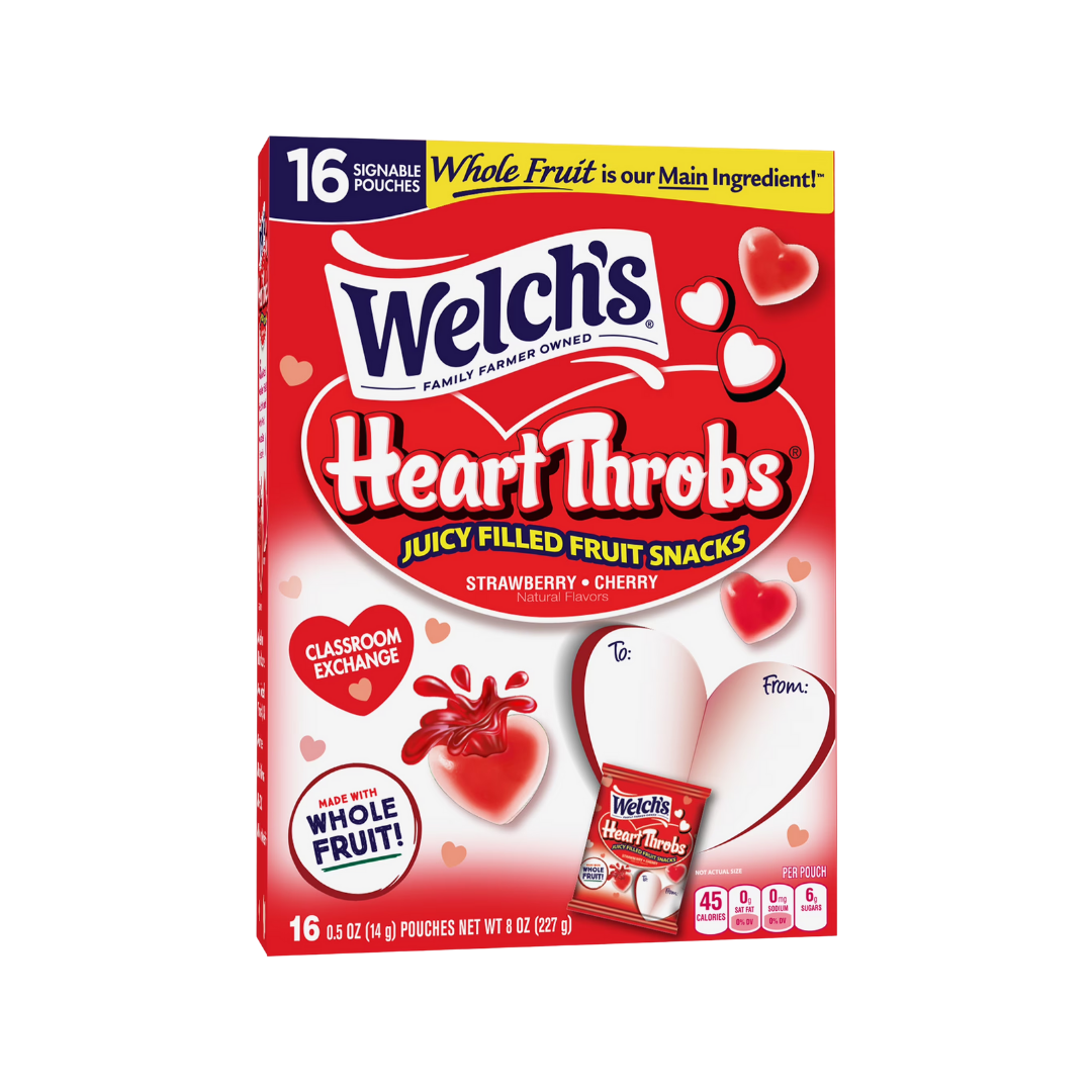 Welch's Juicefuls Heart Throbs Juicy Filled Fruit Snacks 16ct (8oz)