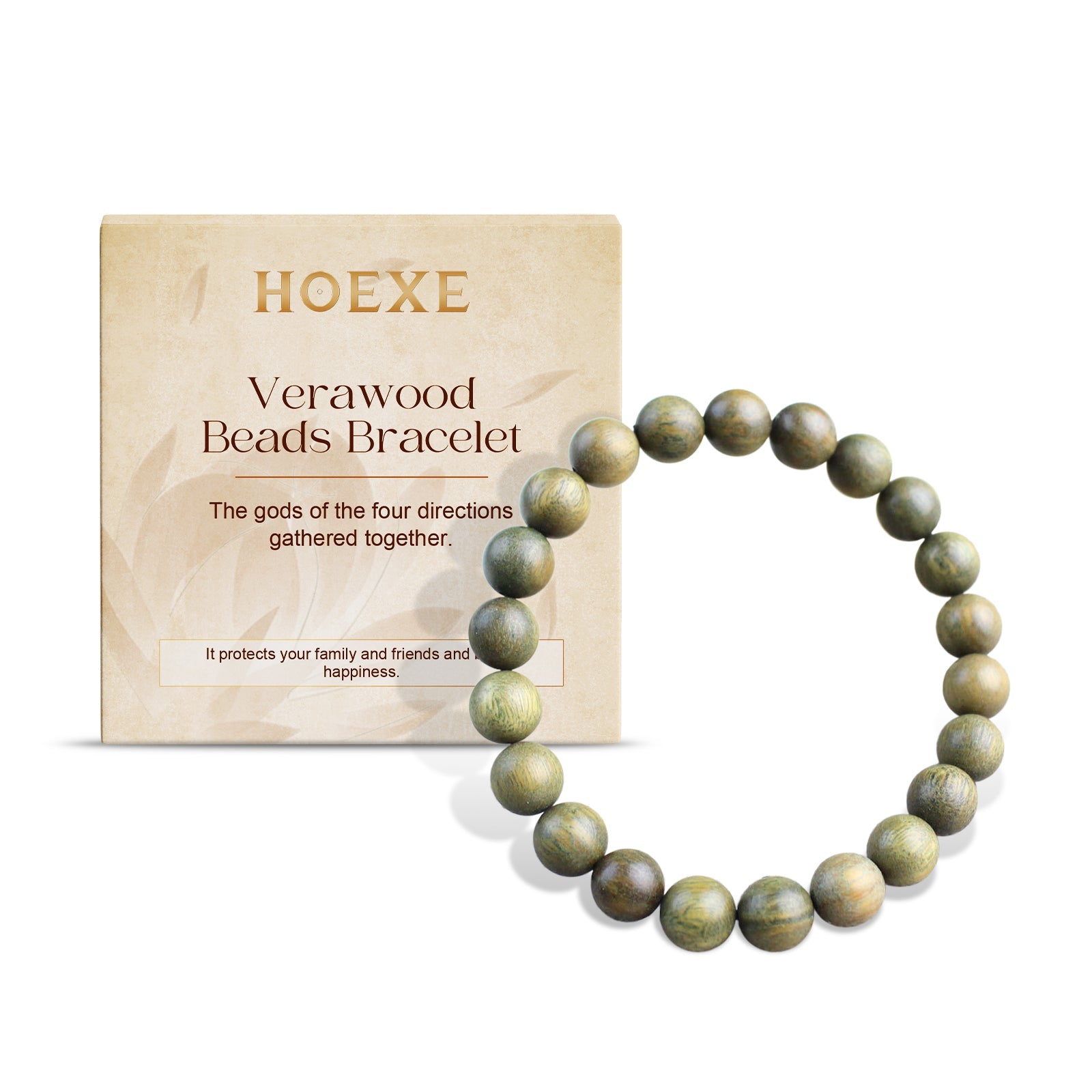 Green Sandalwood Bracelet Trend Fashion Elegant Portable Durable Good-Looking Niche Design Bracelet