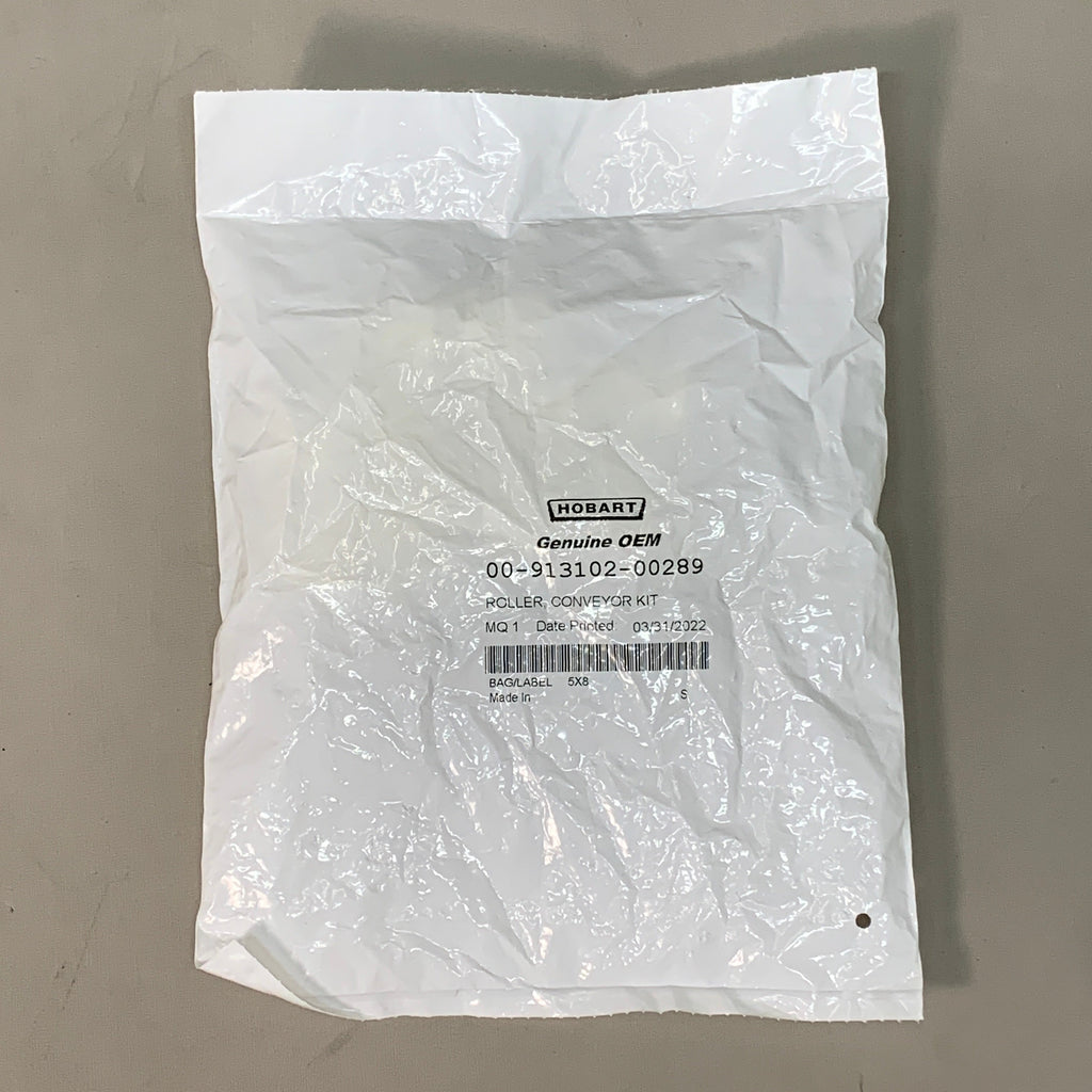 HOBART Conveyor Roller Kit 10 Rollers 10 Rings 3cm x 4cm 00-913102-00289 (New)