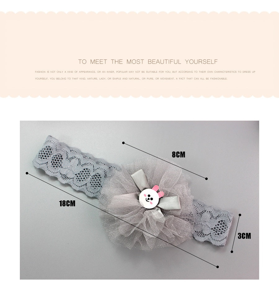 Flower Baby Girl Headband Socks Set Shoes With  Crown Bows Newborn Headbands For Girls Turban Baby Hair Accessories
