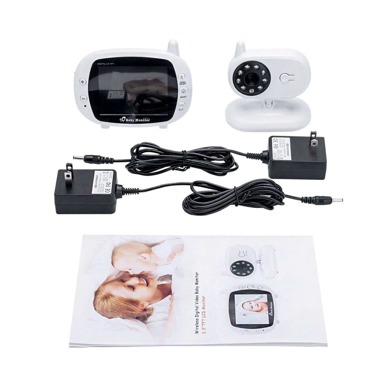 3.5" Audio Video Baby Monitor Wireless Digital Camera Night Vision Safety Viewer