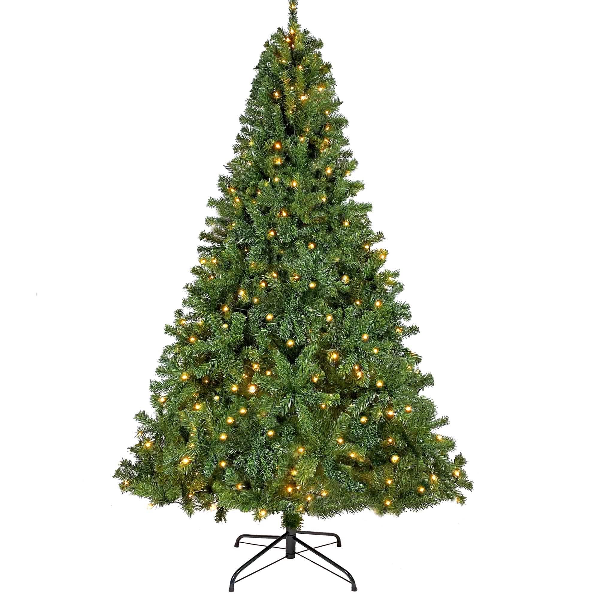 350 LED Solid Color Printed Green Hinged Fraser Fir Artificial Christmas Tree