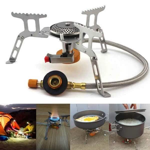 3500W Portable Foldable Outdoor Camping Picnic Gas Burner Steel Stove