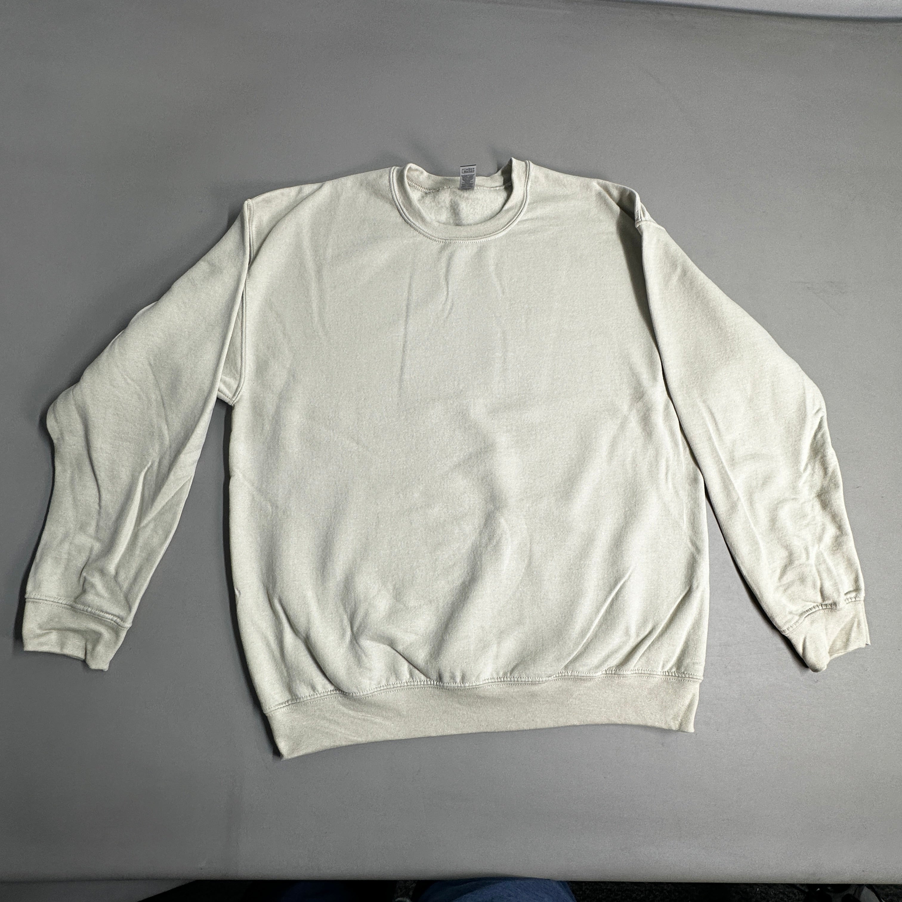 GILDAN Heavy Blend Crewneck Sweater Sweatshirt Sand SZ L G180