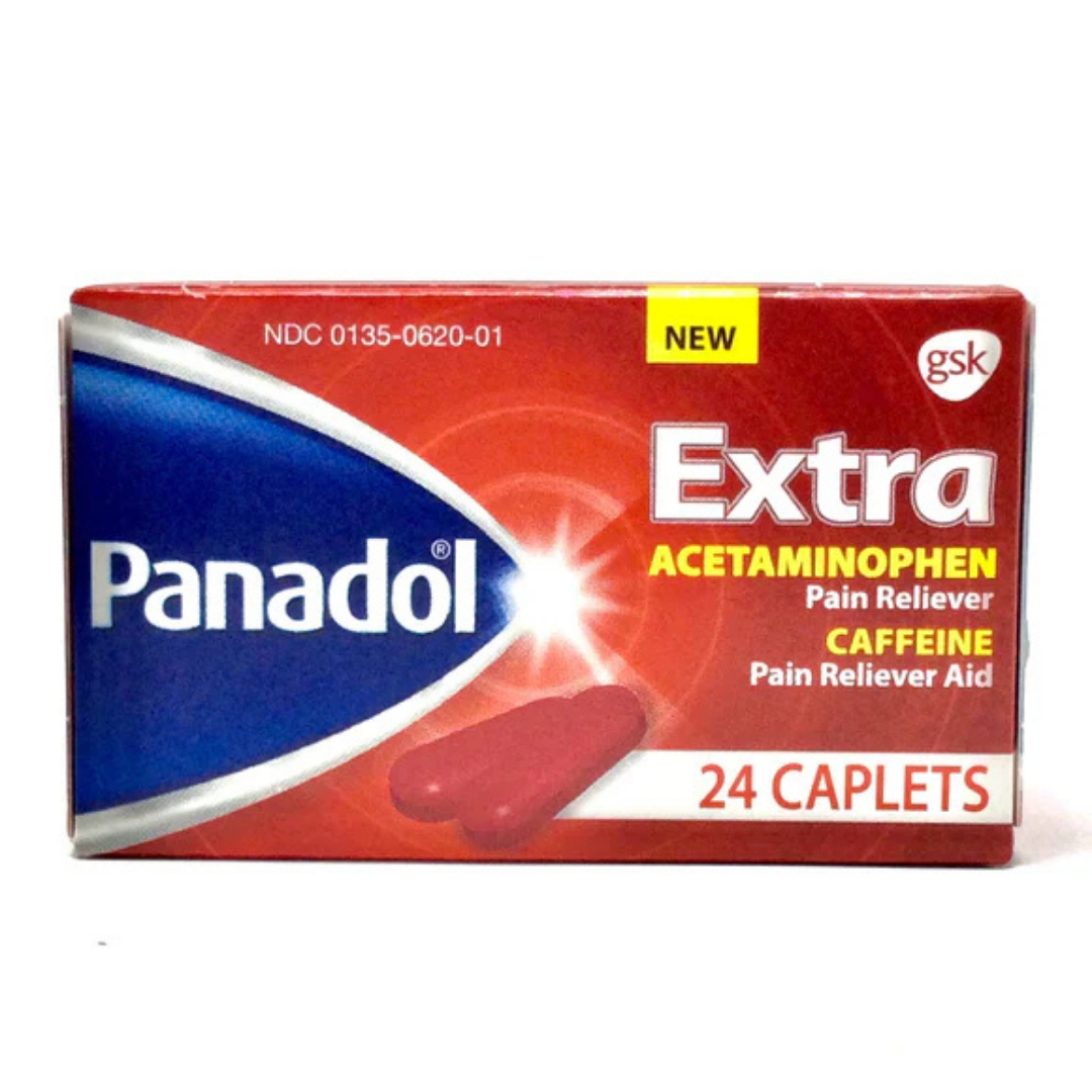 Panadol Extra Strength Pain Reliever with Caffeine Caplets (24 ct)