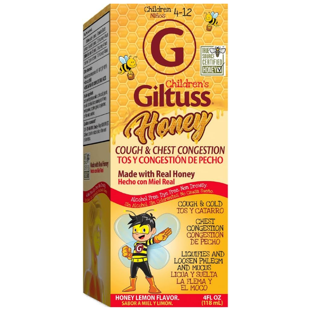 Giltuss Honey Cough & Chest Congestion Relief Children's Syrup (4oz)