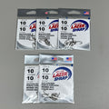 EAGLE CLAW (5 PACK) Sharp Worms & Chunk Baitholder Hook Bronze #10 10pc L181G-10