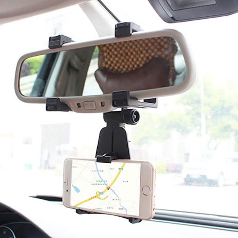 360-Degree Rear View Mirror Phone Holder