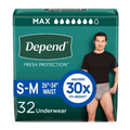 Depend Maximum Absorbency Underwear for Men Small (19 Count)