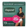 Depend Maximum Absorbency Underwear for Women Small (19 Count)