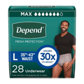 Depend Maximum Absorbency Underwear for Men Large (17 Count)
