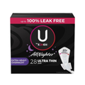 Kotex UltraThin Overnight Pads with Wings (28ct)