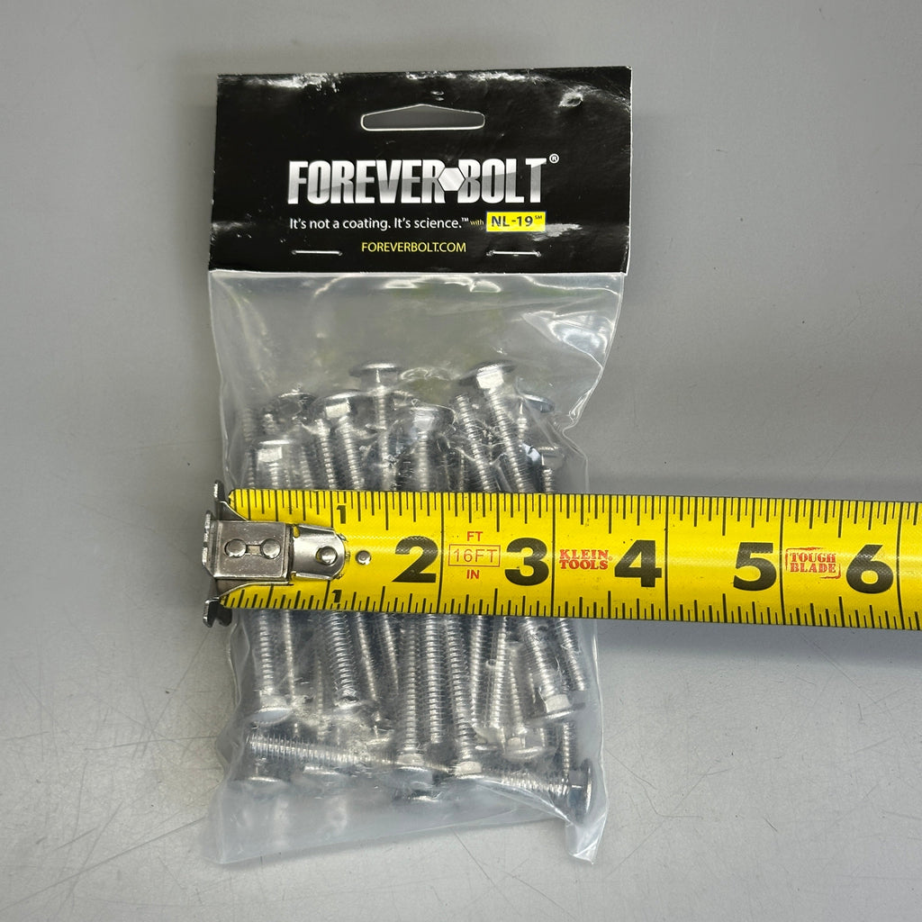 FOREVER BOLT (25 Pcs) Carriage Bolt 1/4"-13 x 3" NL-19 - 18-8 Stainless Steel