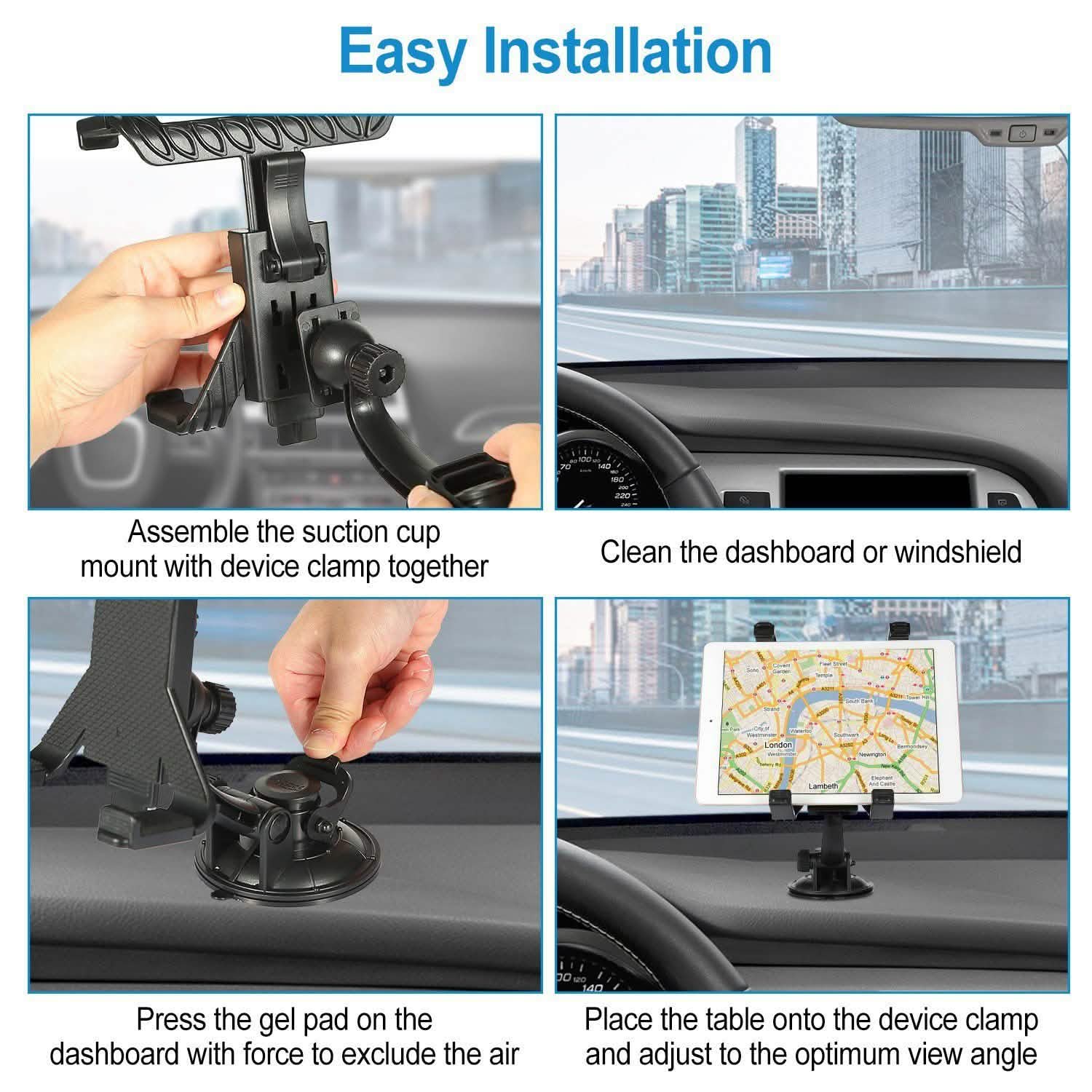 360° Car Windshield Tablet Mount