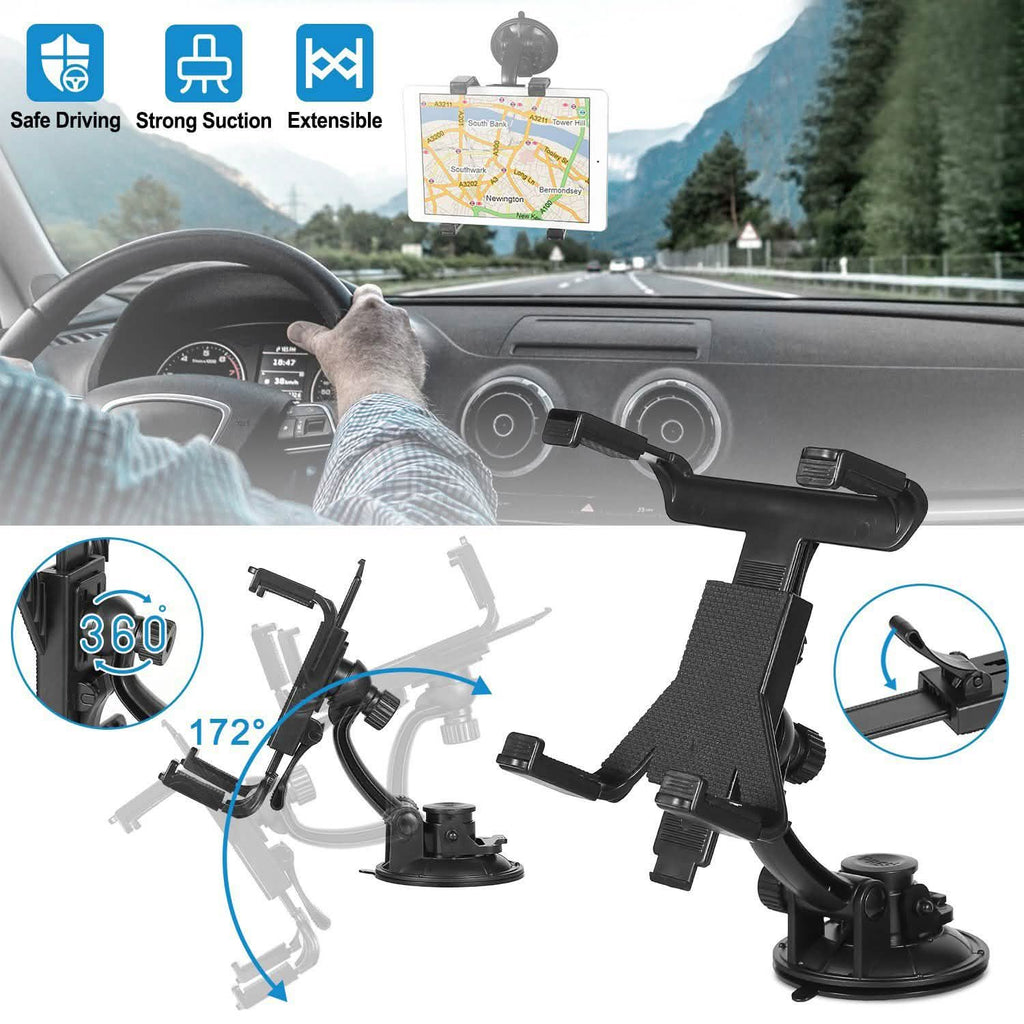 360° Car Windshield Tablet Mount