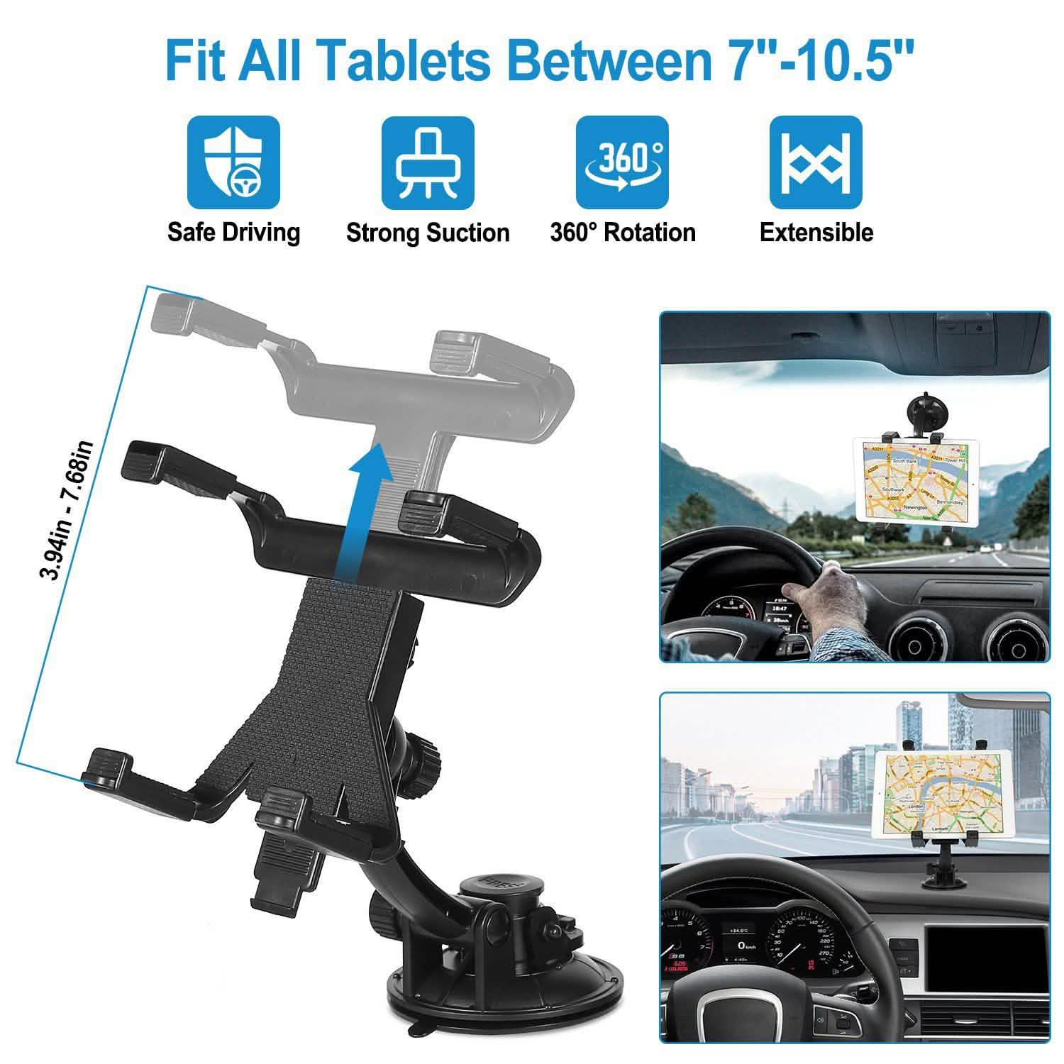 360° Car Windshield Tablet Mount