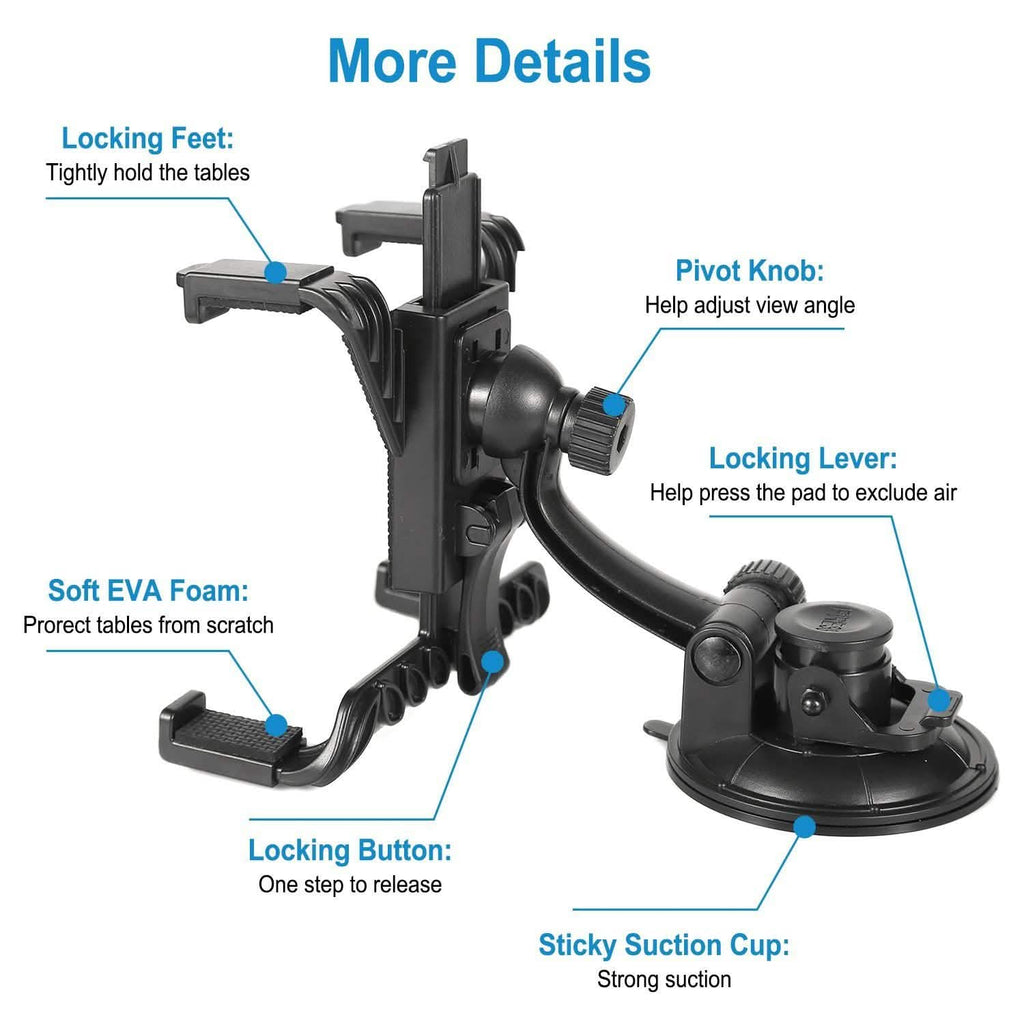 360° Car Windshield Tablet Mount