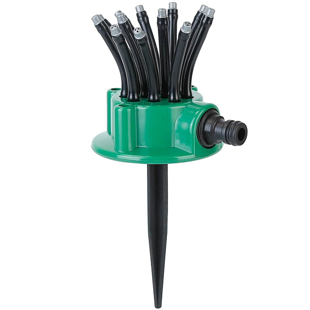 360° Flexible Lawn Sprinkler Automatic 12 Tubes Garden Water Irrigation Sprayers