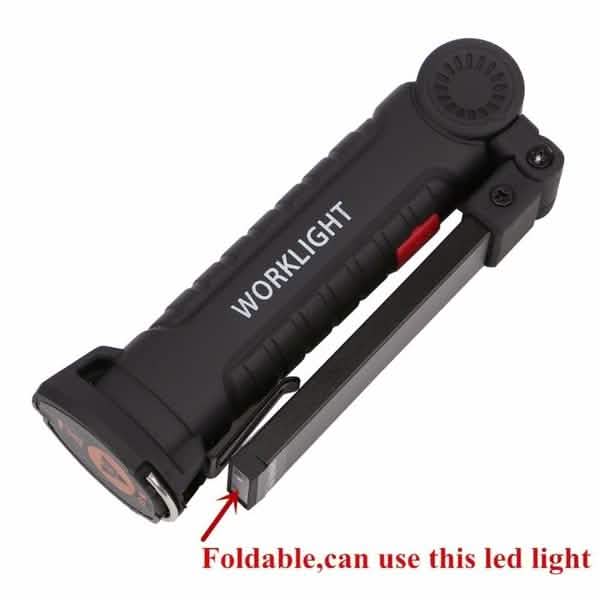 360° Rotation Inspection Lamp LED + COB Flexible Cordless Rechargeable Work Light