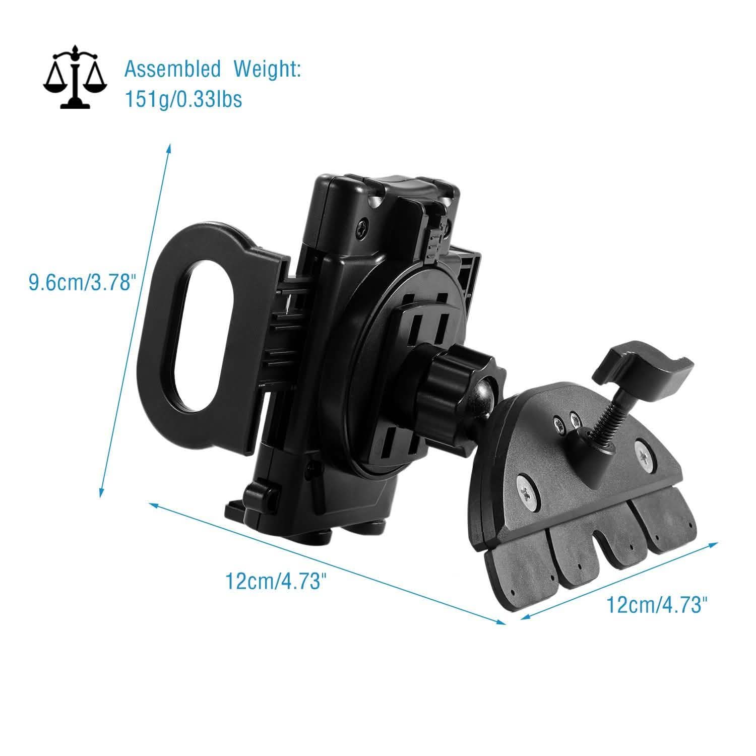 360° Universal CD Slot Car Phone Mount
