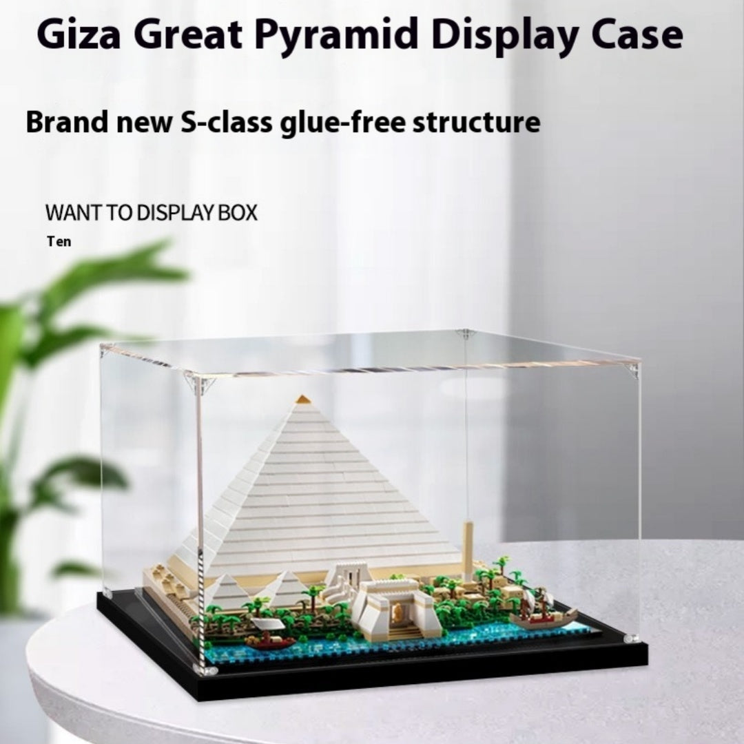 Egypt Khufgiza Great Pyramid Acrylic Display Box Transparent Hand-made Storage Box