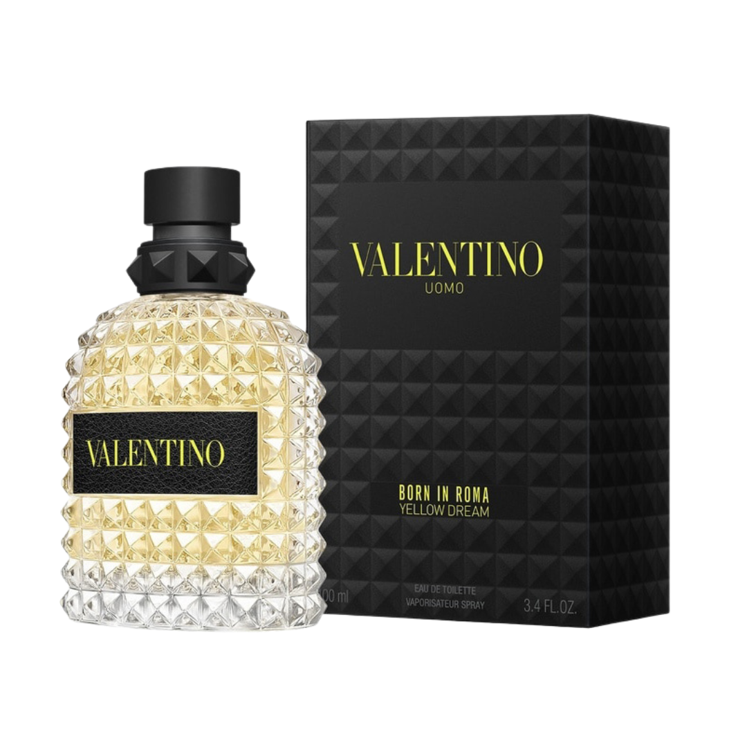 Valentino Uomo Born in Roma Yellow Dream Eau de Toilette for Men (3.4oz)