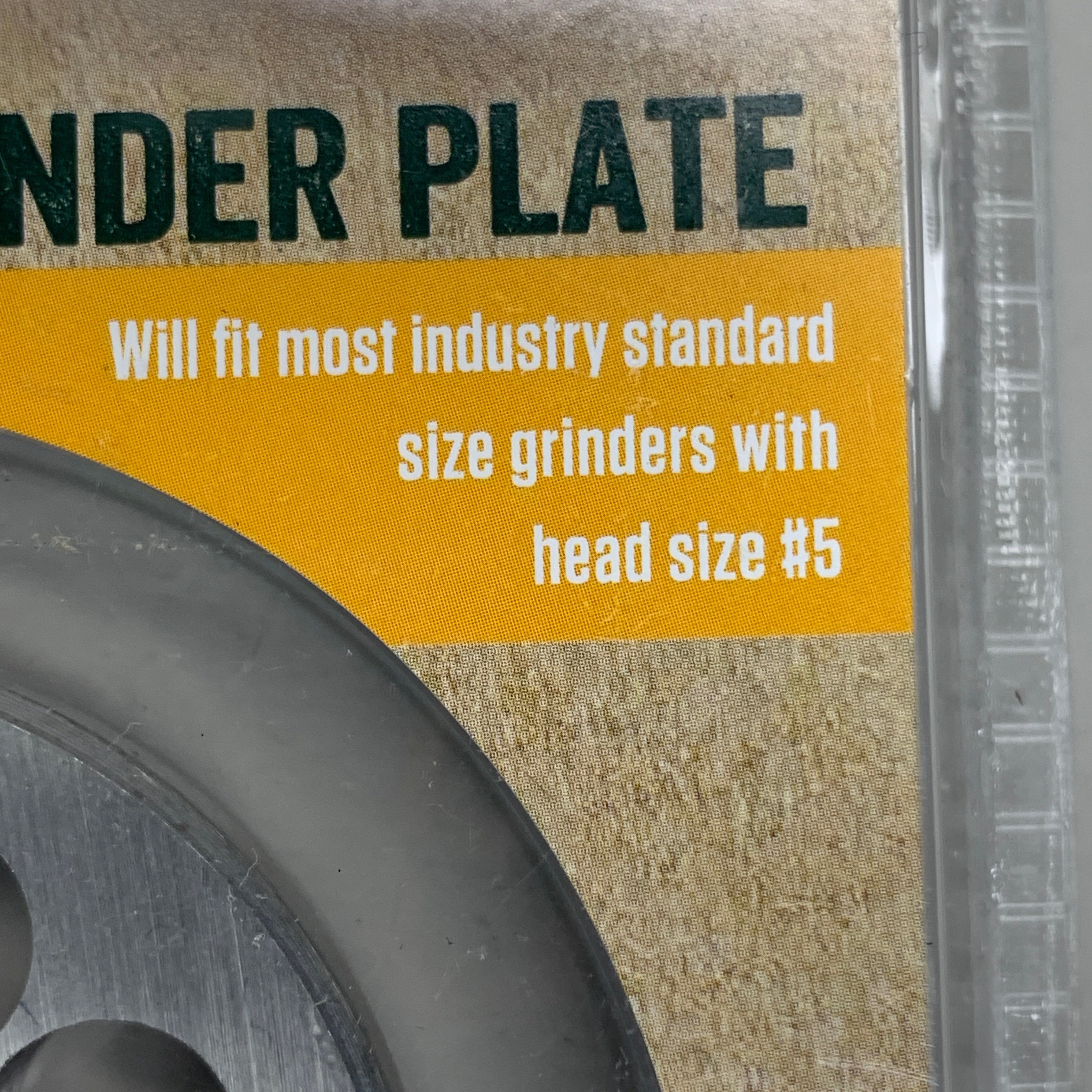 LEM Grinder Plate 10mm #5 (3/8") 2-1/8" Diameter Stainless Steel