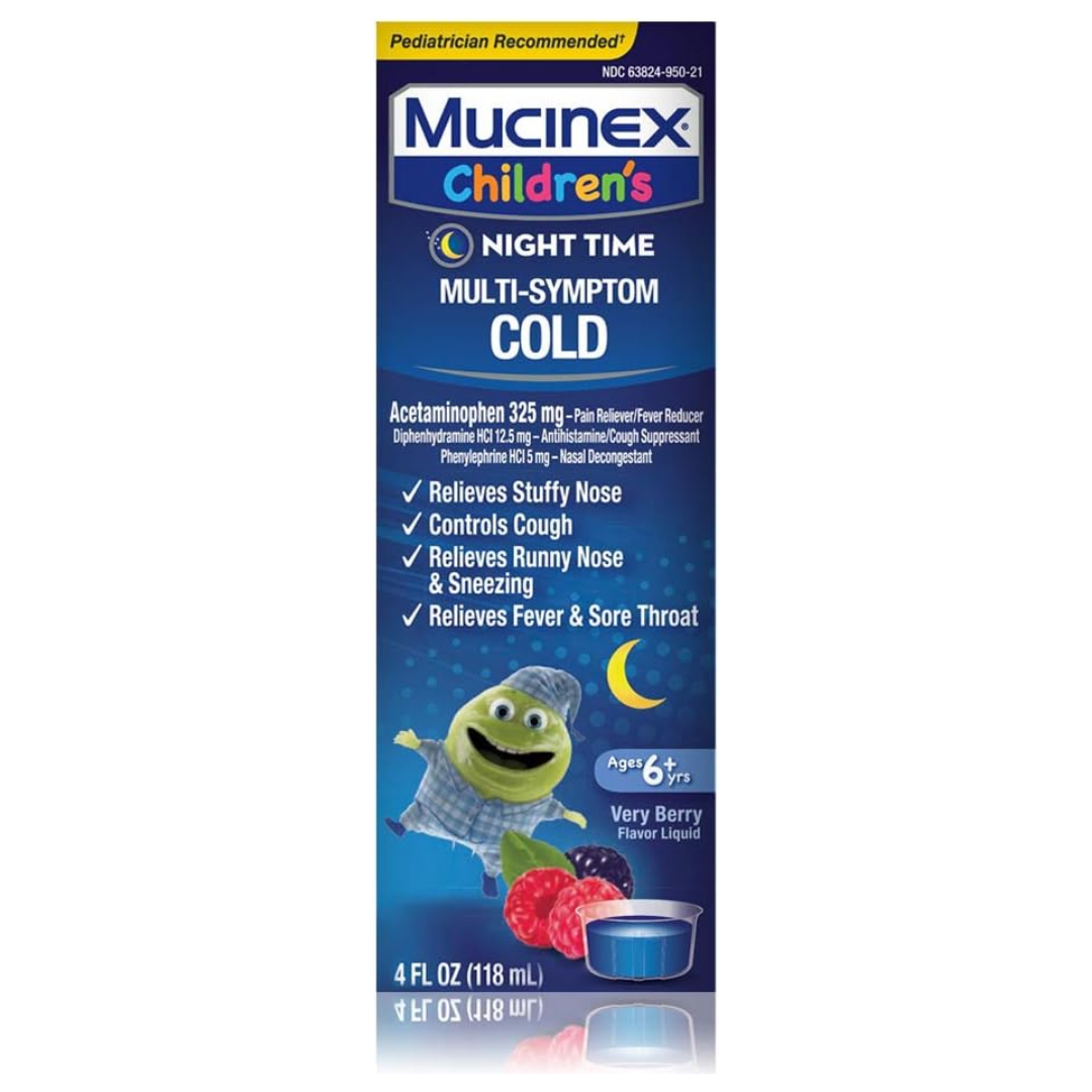 Mucinex Children’s Night Time Multi-Symptom Liquid (4oz)