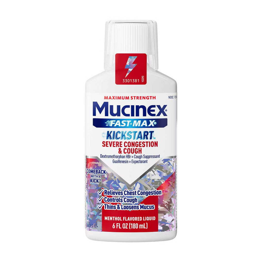 Mucinex Fast-Max Kickstart Severe Congestion & Cough Liquid (6oz)