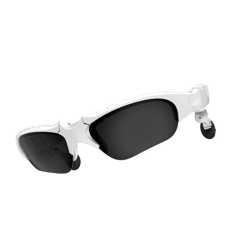 Midnight Black Titan Audio Specs | IPX4 Waterproof Smart Bluetooth 5.0 Sports Sunglasses with Wireless Mic & Open-Ear Audio