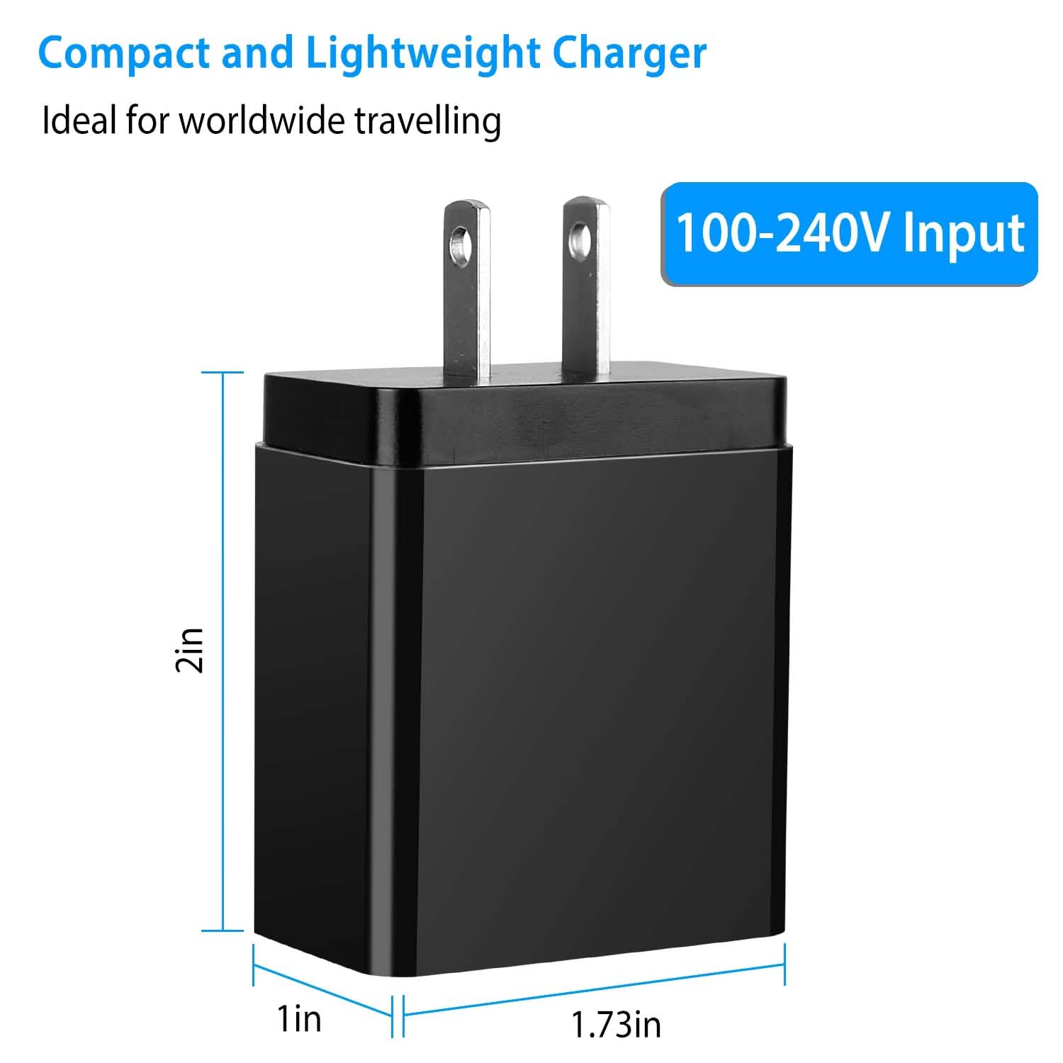 36W USB C 4-Port Fast Charger