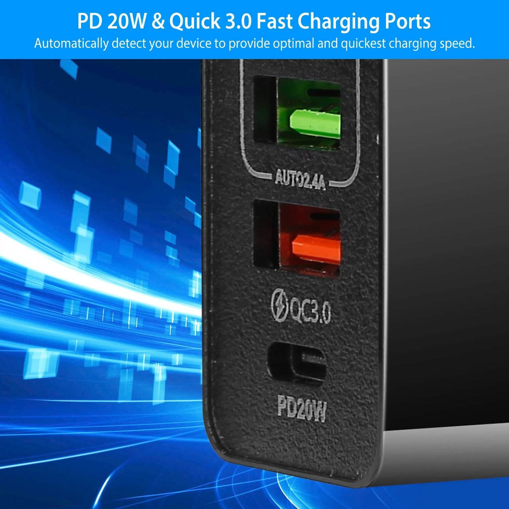 36W USB C 4-Port Fast Charger