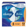 Always Infinity FlexFoam Size 4 Overnight Wings (13 Pads)