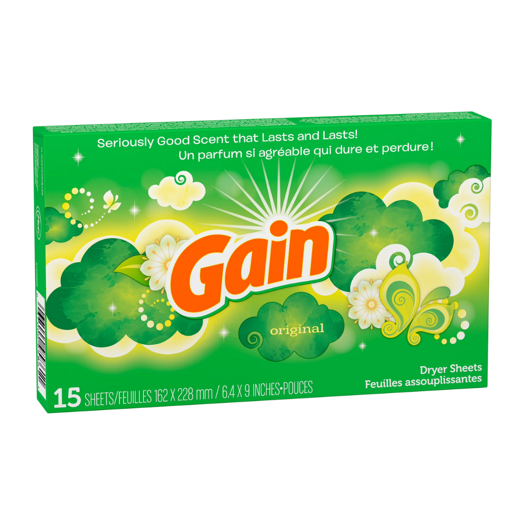 Gain Dryer Sheets Fabric Softener Original (15 count)