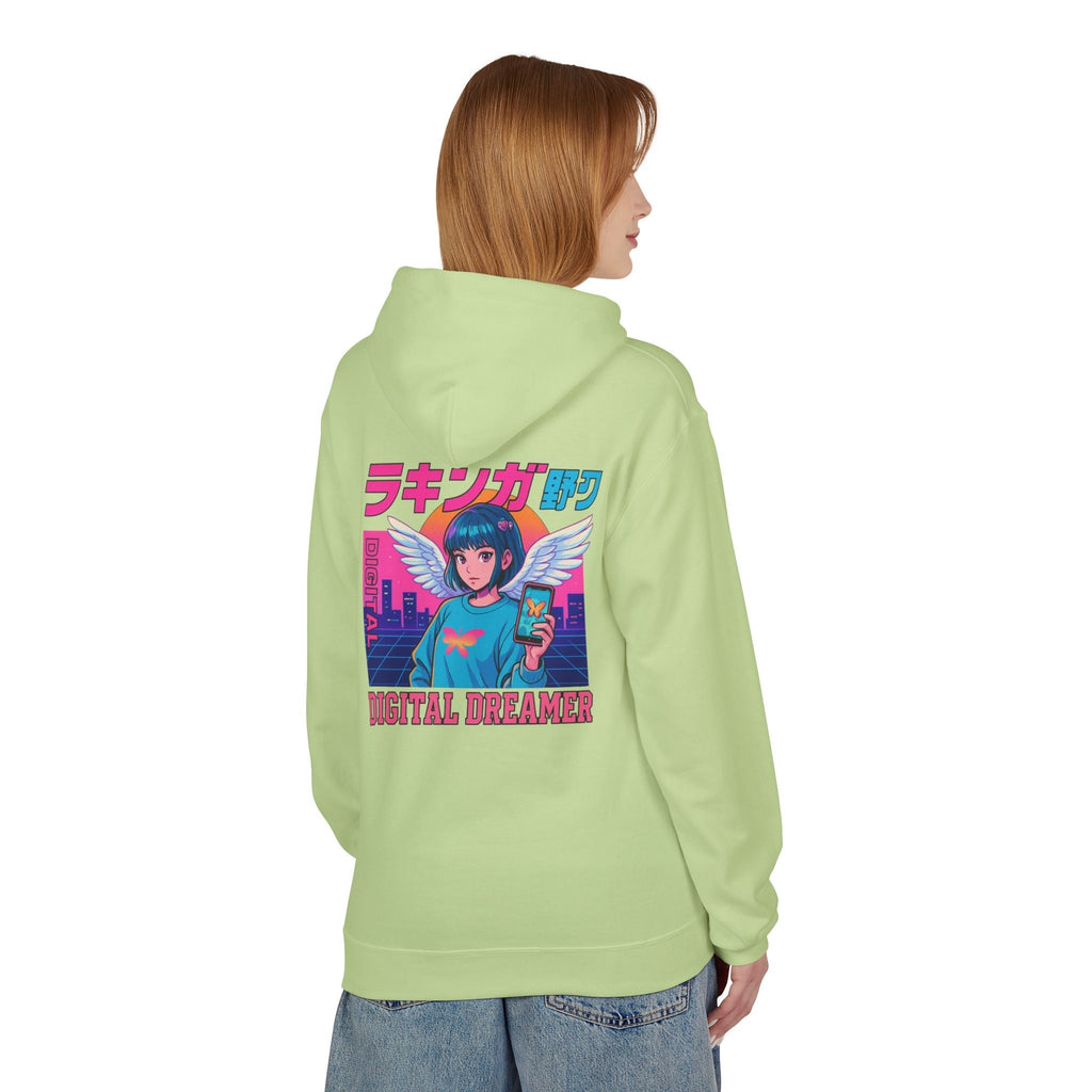 Digital Dreamer Unisex Fleece Hoodie, Cozy Graphic Sweatshirt, Anime Style Hoodie, Perfect Gift for Gamers, Casual Streetwear