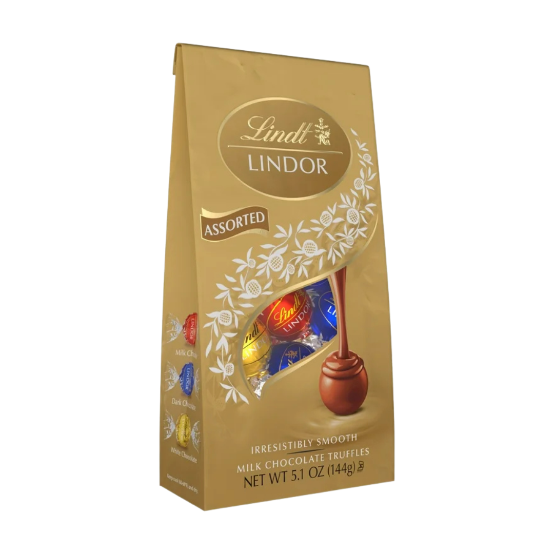 Lindt LINDOR Assorted Chocolate Truffles Variety Bag (5.1oz)
