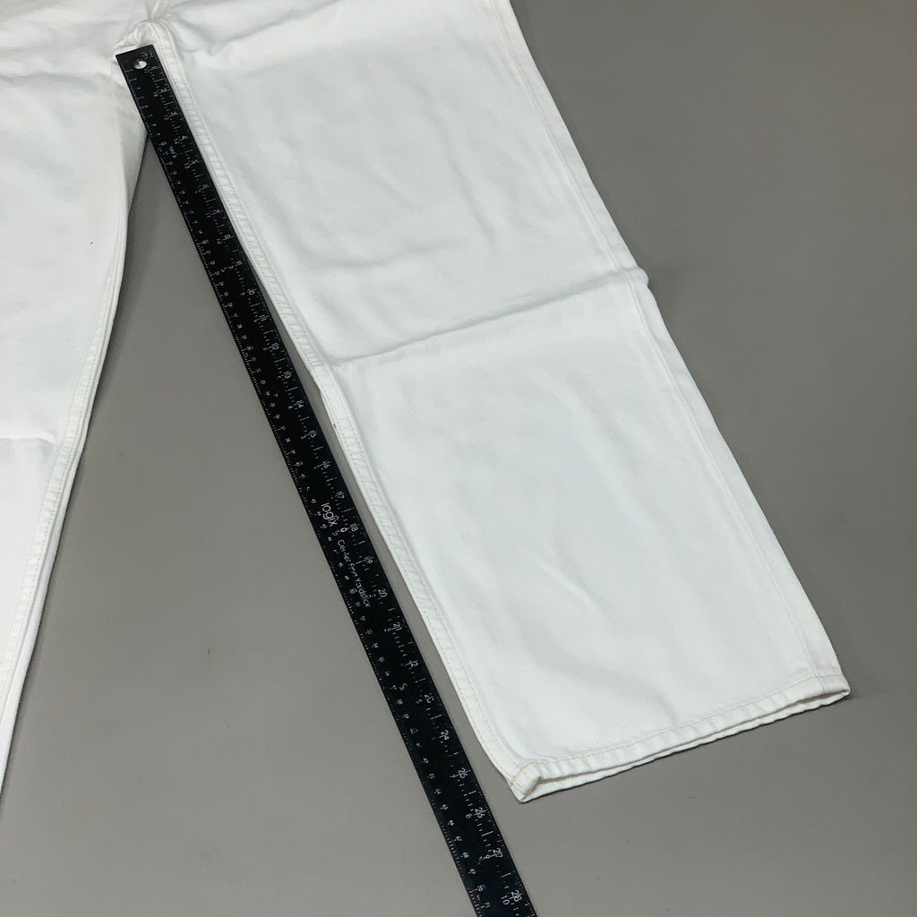 ETICA Tyler High Waist Straight Leg Ankle jeans Vintage White Size 26 EW180114A