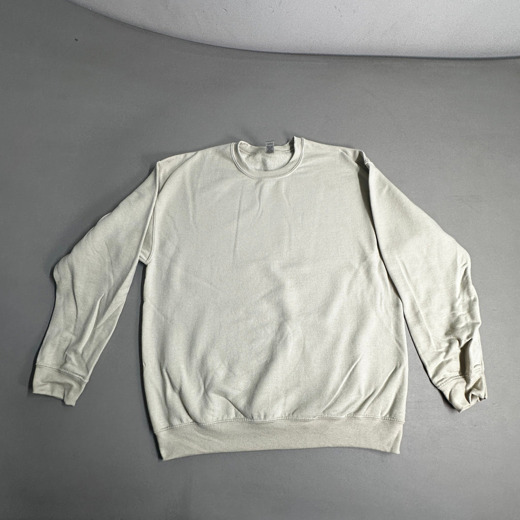GILDAN (36 PACK) Heavy Blend Crewneck Sweatshirt Men's Sz L Sand G180