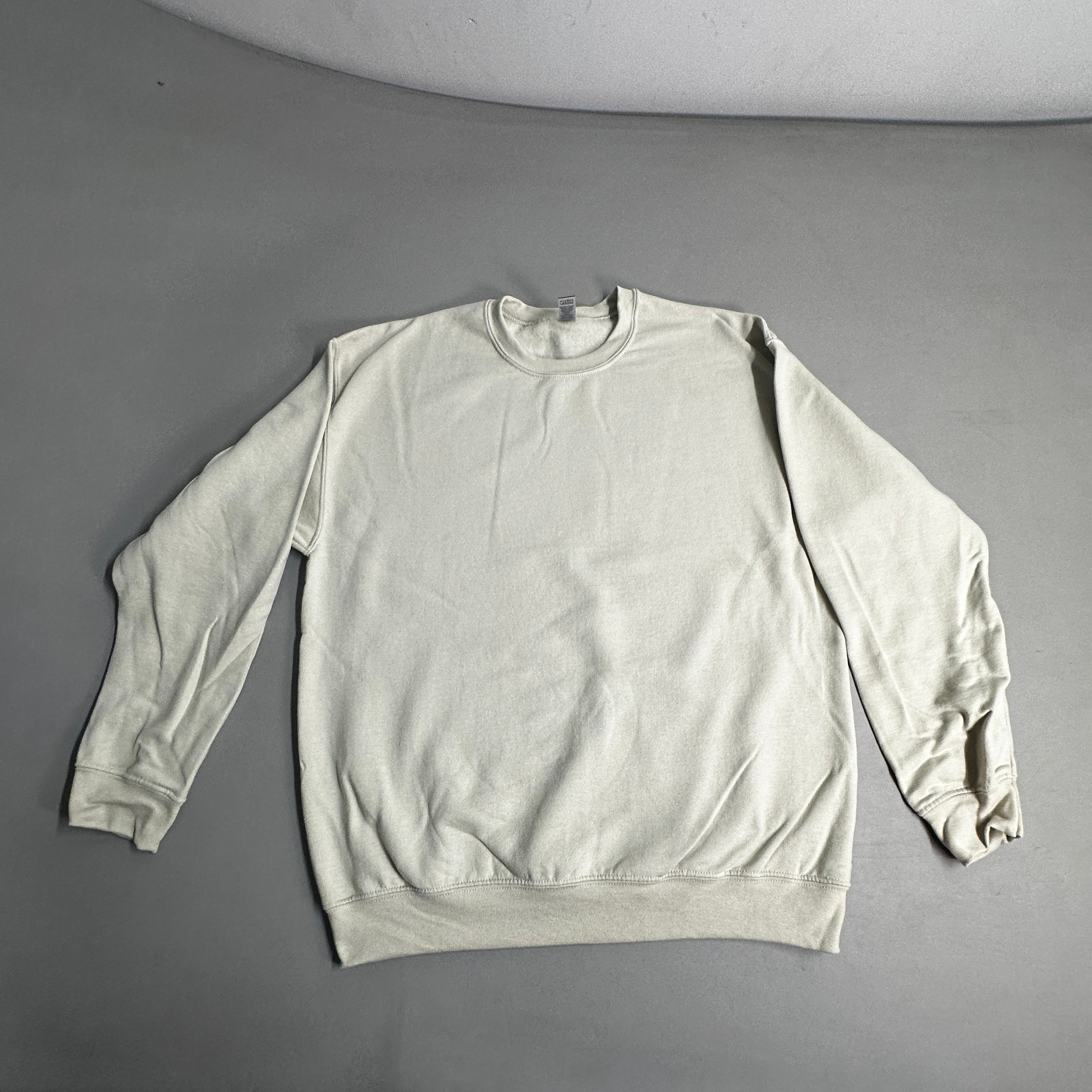 GILDAN (36 PACK) Heavy Blend Crewneck Sweatshirt Men's Sz L Sand G180
