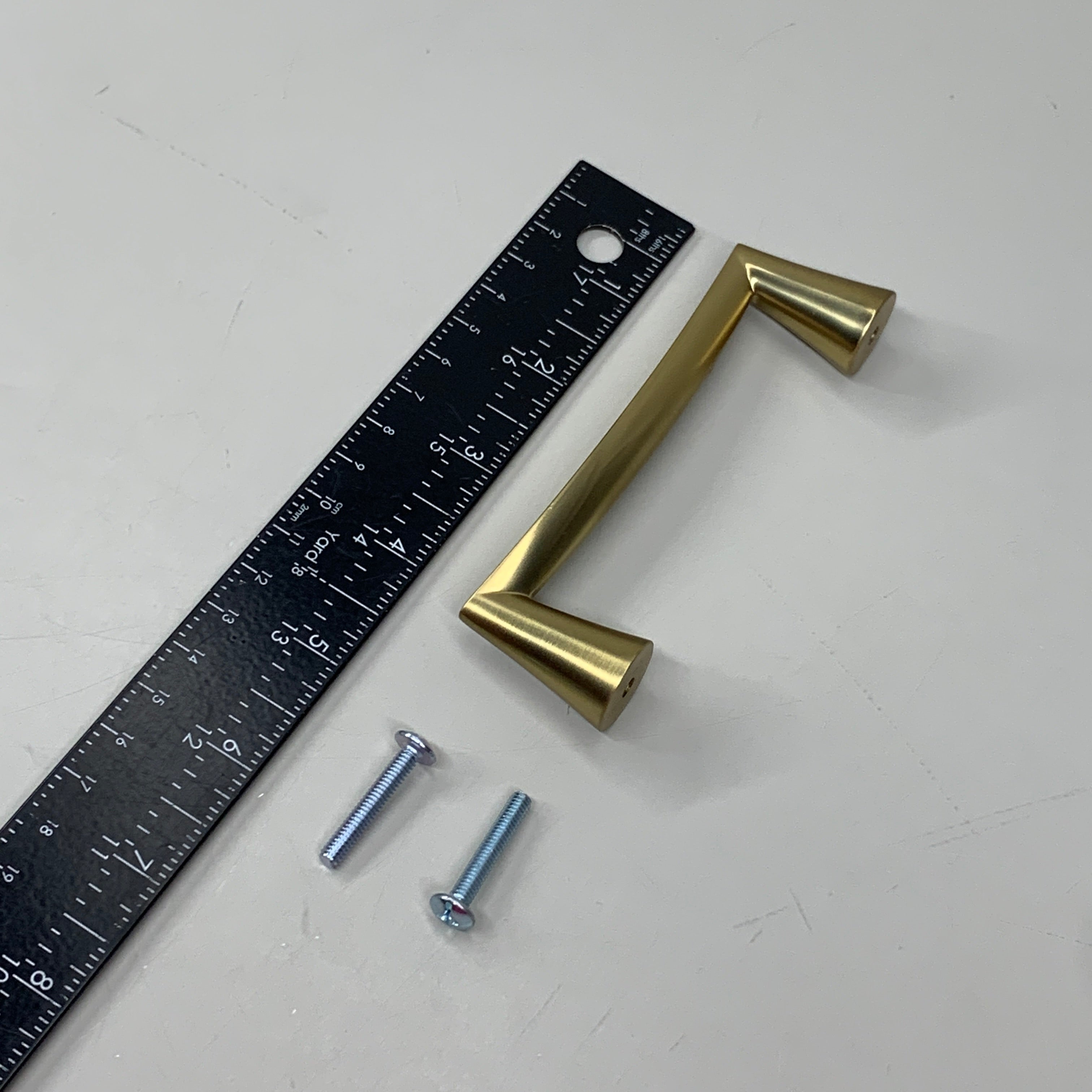 BERENSON 10 PACK!! Domestic Bliss Pull Handle Modern Brushed Gold 96mm 2342-1MDB-P