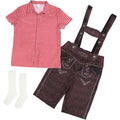 Cute Plaid Suspender Pants Performance Costume