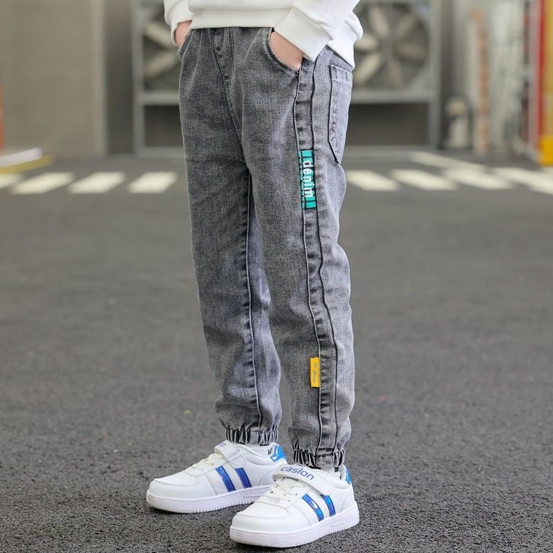 Spring And Autumn Trousers Winter Fleece-lined