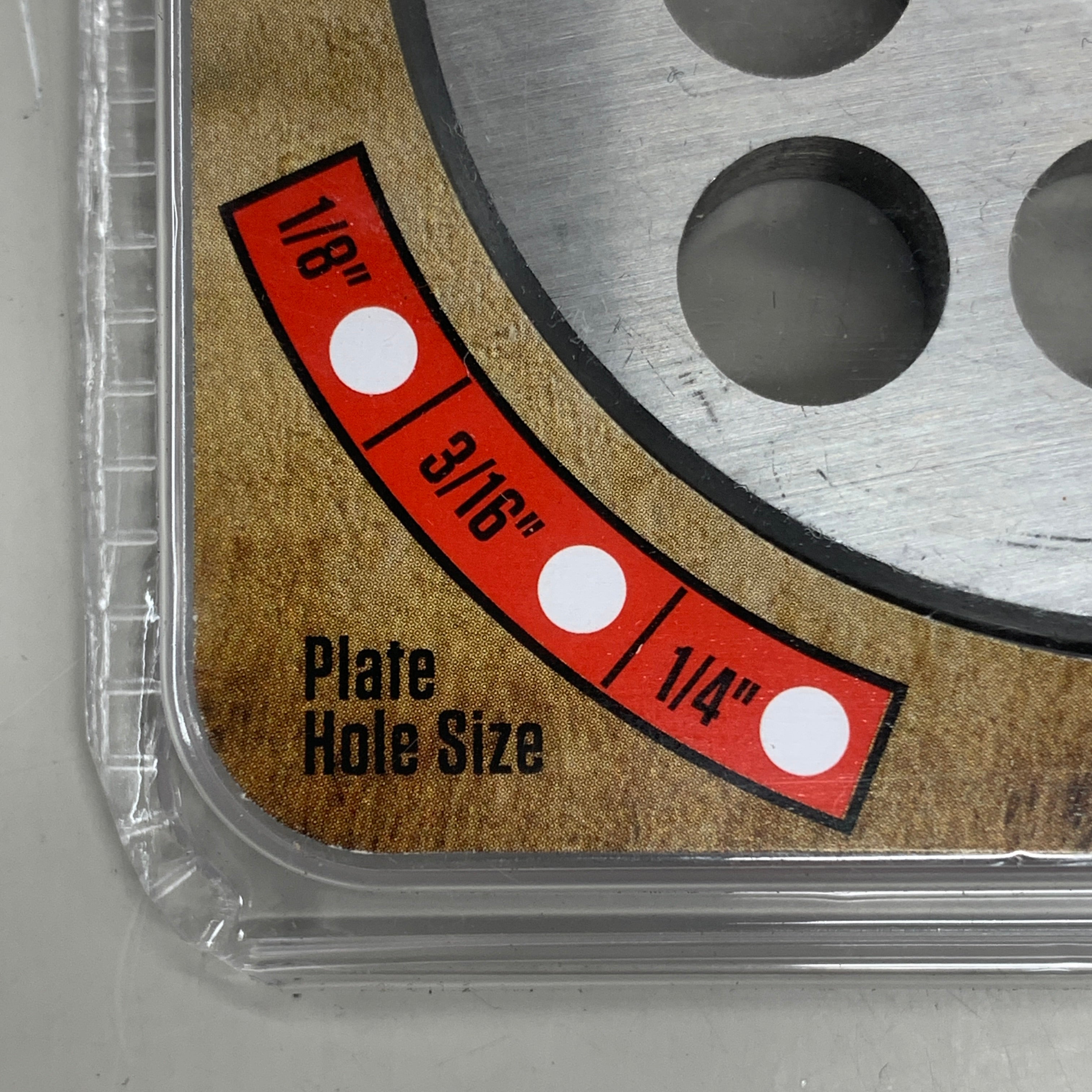 LEM Grinder Plate 12mm #12 (1/2") 2-3/4" Plate Diameter Stainless Steel 476SS