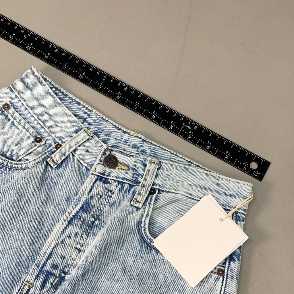 ETICA Tyler Vintage Straight Crop Jeans Pebble Beach Size 24 EW182114A