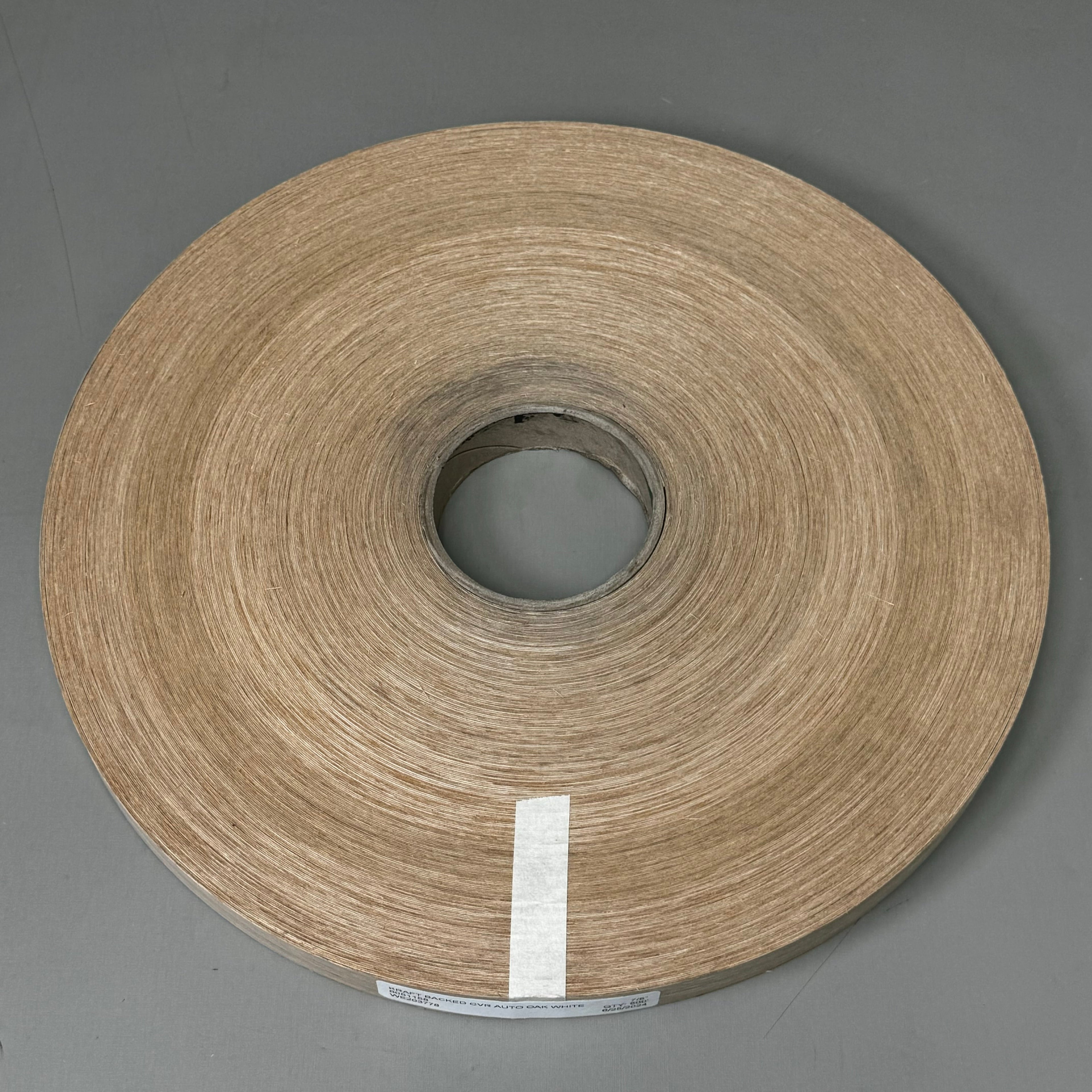 EDGEMATE Kraft Backed CVR Auto Edge Banding Oak White Rift 7/8"X500' 6051158