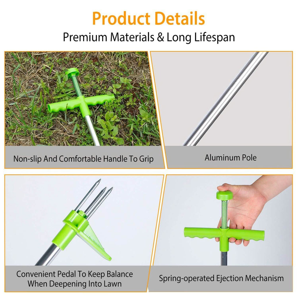 38.98" Weed Puller Twister Stand Up Root Removal